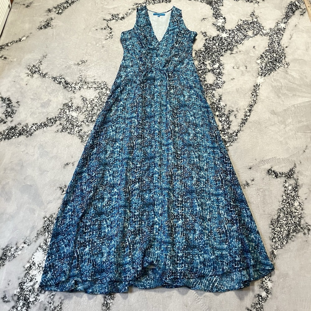 Derek Lam for Design Nation‎ Dress Womens XS Blue Chiffon V-Neck Sleeveless Maxi